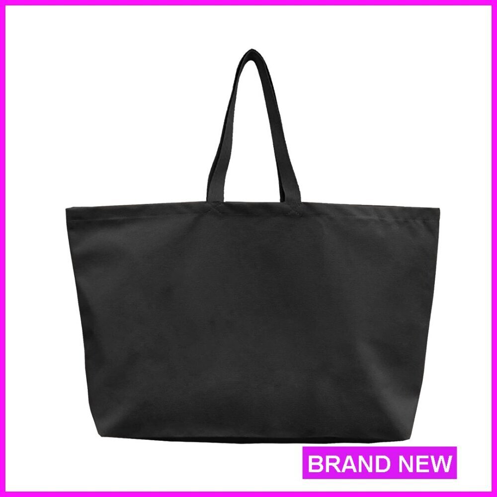 Extra Large Canvas Tote Bag Reusable Grocery Shopping Beach Travel Utility